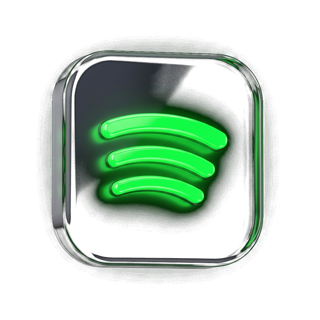 3D Spotify Logo