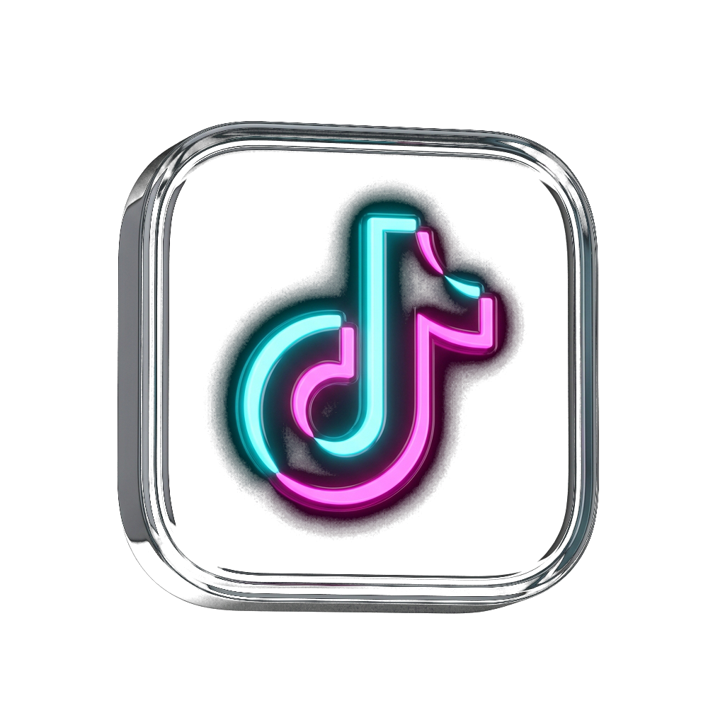 3D TikTok Logo